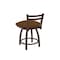 Holland Bar Stool Co 18" Low Back Swivel Vanity Stool, Bronze Finish, Canter Thatch Seat 41118BZ001 - alternate 3